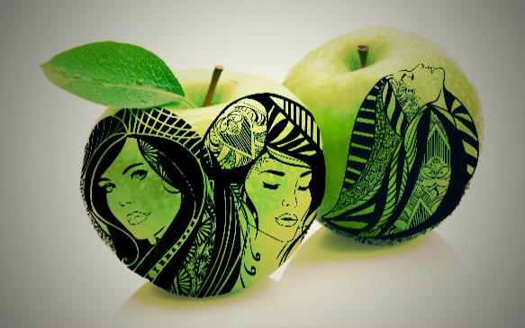 Apples Face Paint Draw Apples Image By Patriccarballo   185481173000202 