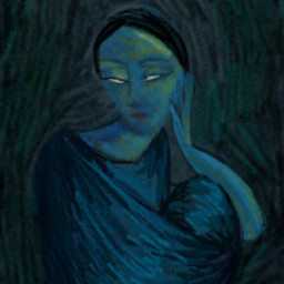 drawing picasso inspired blueperiod women