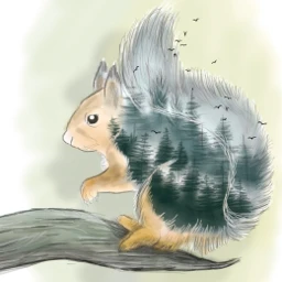 wdptreeline squirrel wild animal tree